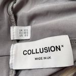 ASOS Collusion Grey Slinky Flared Leggings Photo 5