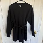 Alo Yoga Cityscape Sweatshirt Dress in Black Photo 3