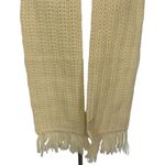 Vintage Wool Scarf‎ Ivory Made In USA Unisex Winter Cozy Essential Photo 1
