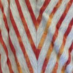 Aventura Striped Midi Dress in Red and Orange Photo 3