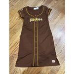San Diego Padres Women's Jersey Dress Cooperstown Collection Brown MLB Large Photo 8