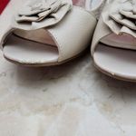 Etienne Aigner  Wedges Beige Low Open Toe Wedge - Size 8 Photo 2