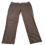 Michael Kors Vintage  Cargo Pants Women's 18W Chocolate Brown Wide Leg Loose Fit Photo 0
