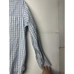 Gap  Men’s M Blue White Plaid Button Down Shirt Long Sleeve Classic Fit Photo 5
