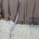 Oleg Cassini 80s 90s Vintage  Couture Formal Beaded Crêpe Dress Beige Size 6 Photo 8