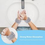 A Face Wash Set of Spa Headband and Wrist Washband Photo 3