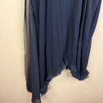 Carolina Benoit Black Ruffle Asymmetrical Sheer Overlay Mini Dress Womens Small Photo 7