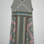 prAna  Ariel Toas Print Green Athletic Built In Bra Dress Size Xs Geometric Photo 1