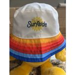 SURFSIDE Blue/Sunset Stripe Reversible Bucket Sun Hat Unisex Adult One Size Photo 2