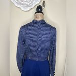 NTM: Vintage Herman Marcus Dallas Navy Polka Dot Bow Tie A Photo 12