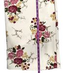 Women's | Aime | White Floral 3/4 Sleeve Flowy Crew Neckline Dress Photo 6