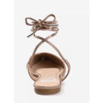 Journee Collection NEW Journee Taupe Theia Ankle Tie Flat 7 $75 Photo 4