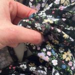 Divided H&M Black Floral Romper Size Medium Photo 6
