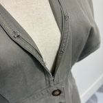 Quince NWT  Vintage Wash Tencel Button Front Dress Sz  M Sage Green Photo 3