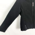 AEROS Women's Quilted Black Full Zip Jacket Size PS Photo 5