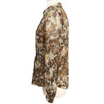 Coldwater Creek Women's Blouse Size S Brown Floral Photo 8