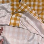 English Factory Rare Anthropologie Yellow & White Checkered Dress Sz. S Photo 4