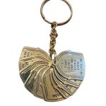 Avon Goldtone 10 Commandments Keychain New Gold Photo 1