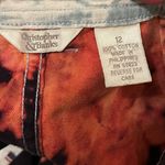 Christopher & Banks DIY Bleach Tie Dye Midi Navy Skirt Size 12 Edgy Noughties Photo 2