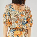 Farm Rio NWT  Bambina Floral Square Neck Elastic Back Tie Top Photo 1