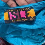 Isle by Melis Kozan Turquoise Jumpsuit tiered ruffled party flapper disco sz S Blue Photo 10