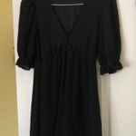 Dolls Kill Like New - Black Flirty with deep v neck dress By Size Small perfect for Summer! Photo 0