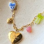 Handmade vintage cottage retro boho fairy coquette style quality material mix gold tone stainless steel necklace🩷 Photo 0