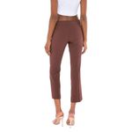 Amanda Uprichard  Paris Pants Medium Brown Cropped Low Rise Clean Girl Fall Chic Photo 1