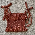 Wilfred  Ballad Camisole Polka Dot Smocked Cropped Tank Top - Size Small Photo 11