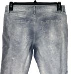 Free People  SZ 29 Cropped Corduroy Pants Mid-Rise Zip-Fly Pockets Gray Washed Photo 4