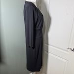 Hugo Boss Black Pleated Sheath Dress 3/4 Sleeve Stretch Waist Detail Size XL Photo 6