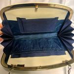 Vintage Faux Cream White Snakeskin Crossbody Purse 1980s Glameratti Silver Chain Photo 2