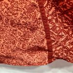 BKE Buckle Brand Coral and Rust Sheer Peasant Blouse with Rhinestones Size Small Photo 9