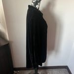CP Shades  Velvet Silk Tunic Top Long Sleeve Black Womens Medium Photo 4