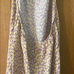 Motel Rocks Motel Size Extra Small XS Women's Teen Girl Purple & Yellow Floral Halter Dress Photo 3