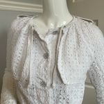 Anthropologie Cartonnier  Laced White Shirt Jacket XS Photo 5