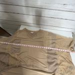 POL City Drifrter Oversized Neutral Tan Boho Top Size Small Photo 8