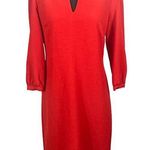 Karl Lagerfeld Karl Lagerfield Paris Red 3/4 Sleeves Mid Length Sz4 Photo 0