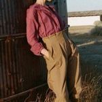 💕DOEN💕 Louvre Pant ~ High Waisted Pleated Ankle Pants Bark Brown 6 NWT Photo 3