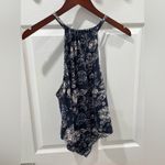 Free People Daisy Floral Halter Neck Top - Blue Combo size Small NWT Photo 4