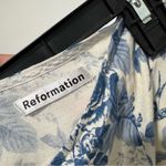 Reformation  Margot Floral Mini Skirt Pompadour Light Blue Photo 5