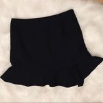 ZARA  Basic mini skirt black size XS asymmetrical hem Photo 0