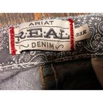 Ariat Real Denim Blue Jeans Women's 33R Bootcut Mid Rise Western Rodeo FLAWS Photo 3