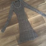Derek Heart Gray Body Con Sweater Dress Photo 1