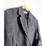 ZARA  Women Tie Belt Blazer Black 2110/454 Size Large Oversized Cinched Waist Photo 6