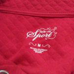 Style & Co . Red Quilted Snap Button Down Sweater Photo 3