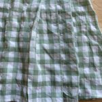 Princess Polly Gingham Pleated Checkered Mini Skirt in Sage Green/White - Size 2 Photo 11