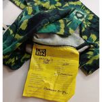 Free People  Retro Hippie Green Square Neck Puff Sleeve Bandana Original! Small Photo 3