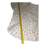 Hippie Rose  Junior’s Tie-Front Gauze Camp Shirt Floral White Button-Up Top Small Photo 5