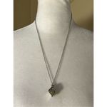 Silver Tone Tree Cage Box Glow in the Dark Necklace Photo 1